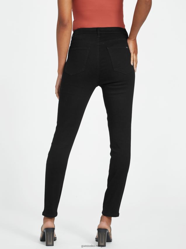 Guess skinny jeans i svarte pianna krystallkanter svart kvinner F0LJ806979
