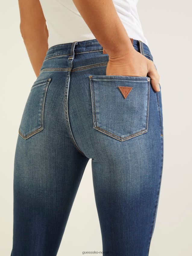 Guess super stretch skinny fit denim bukse blå blå kvinner F0LJ806630