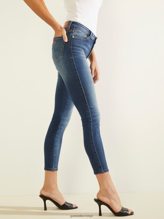 Guess super stretch skinny fit denim bukse blå blå kvinner F0LJ806630