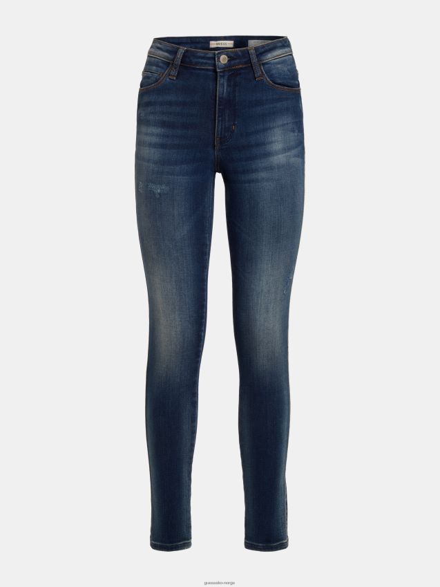 Guess super stretch skinny fit denim bukse blå blå kvinner F0LJ806630