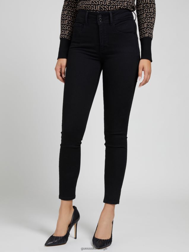 Guess svart formende denimbukse svart kvinner F0LJ806720