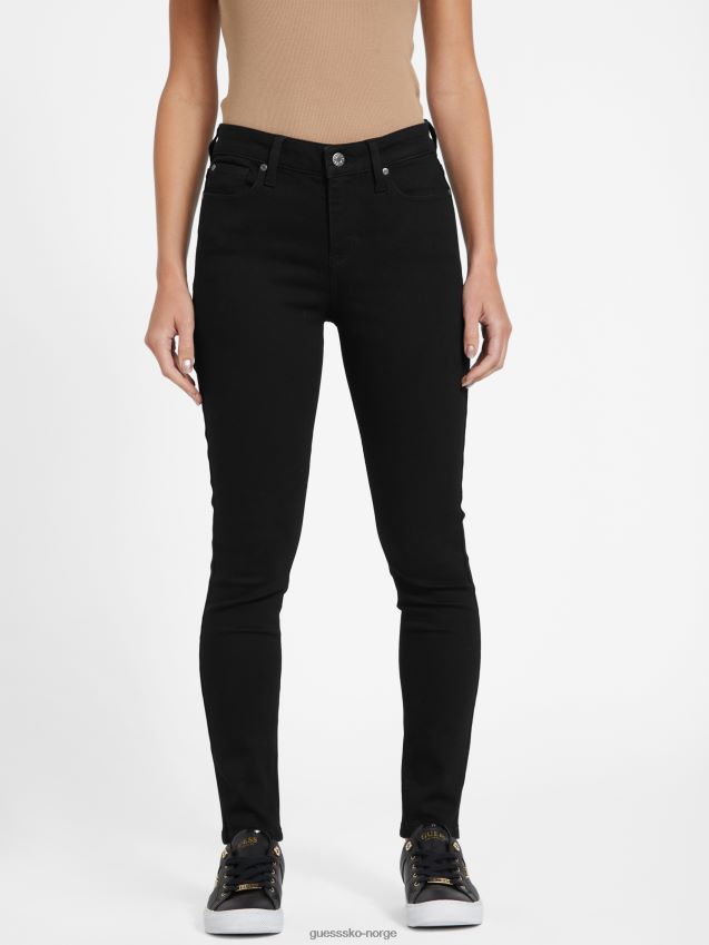 Guess svarte øko jaden body sculpt skinny jeans svart kvinner F0LJ806801