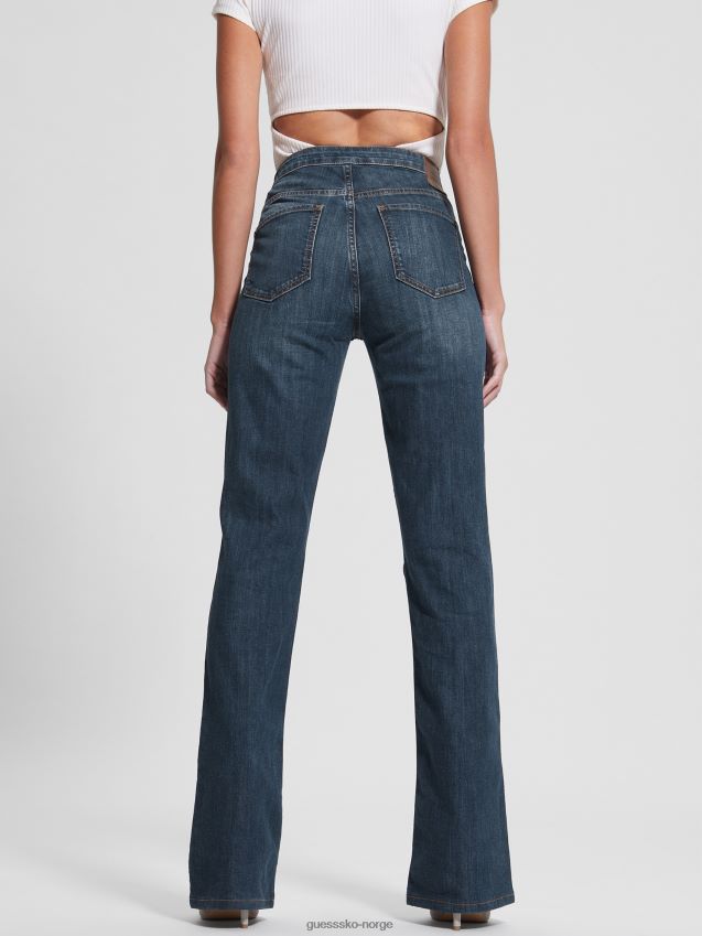 Guess tapte håndflater harlow flare jeans med blonder tapte håndflater kvinner F0LJ809269