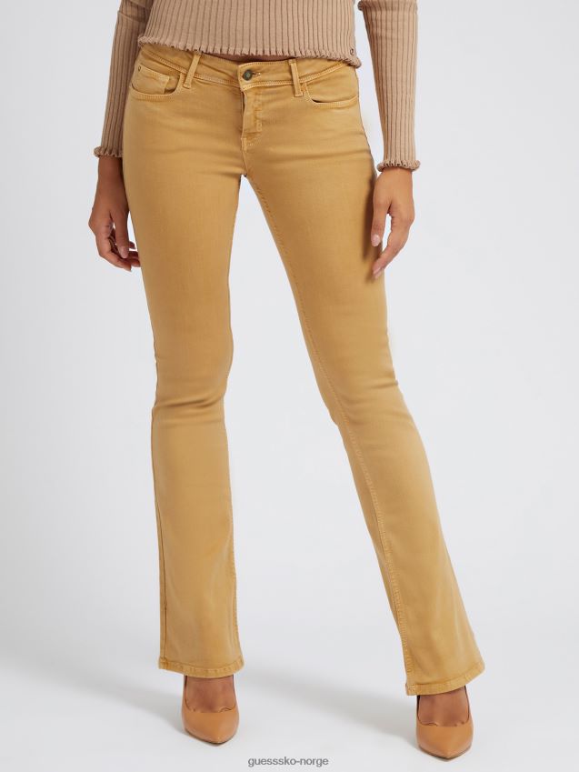 Guess utsvingt denimbukse beige beige kvinner F0LJ803152