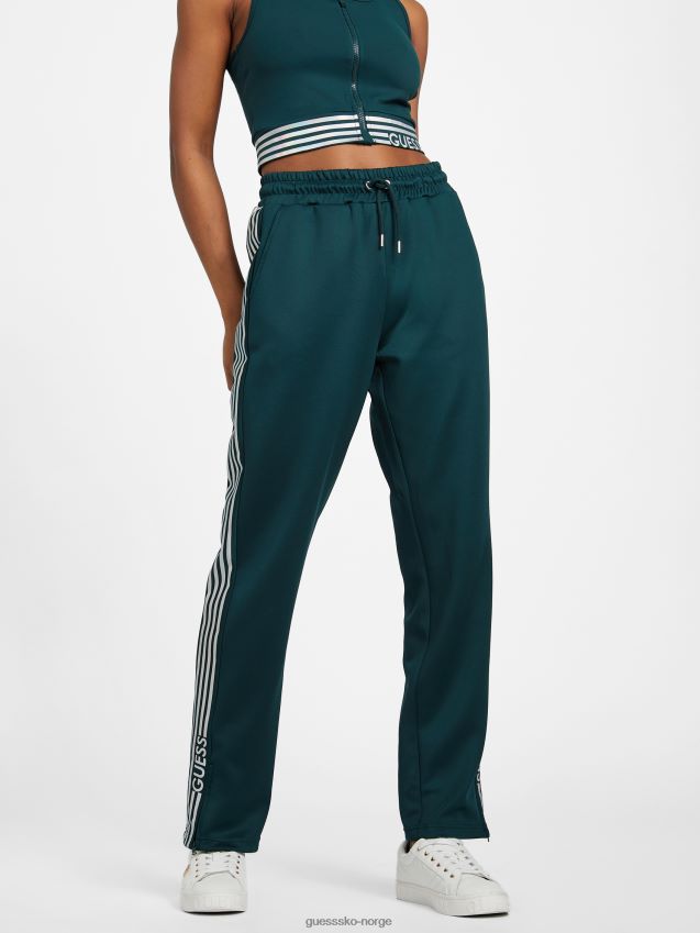 Guess eco veda tricot joggers mørk jade mørk jade kvinner F0LJ806839