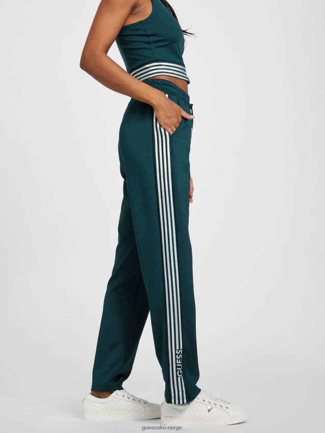 Guess eco veda tricot joggers mørk jade mørk jade kvinner F0LJ806839