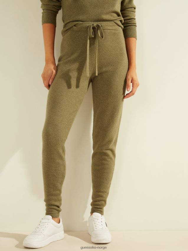 Guess grønne strikkede joggebukser grønn kvinner F0LJ803277