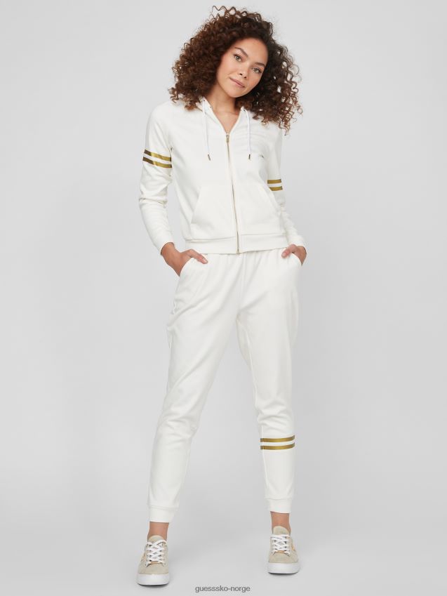Guess joggere med hvit pilar-logo i alabast alabast hvit kvinner F0LJ806976