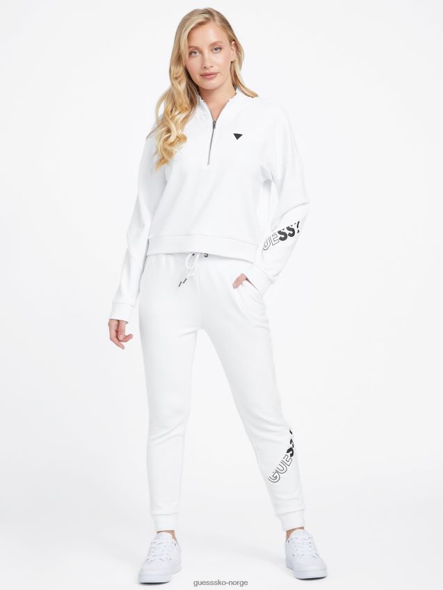 Guess ren hvit sabrina logo joggebukse Ren hvit kvinner F0LJ806895