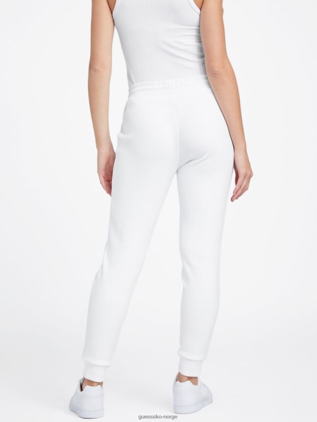 Guess ren hvit sabrina logo joggebukse Ren hvit kvinner F0LJ806895