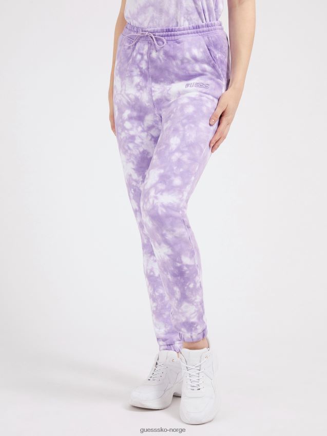 Guess tie-dye joggebukse lilla lilla kvinner F0LJ803845