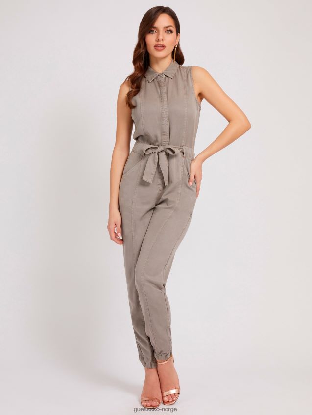 Guess belte jumpsuit grå grå kvinner F0LJ803098