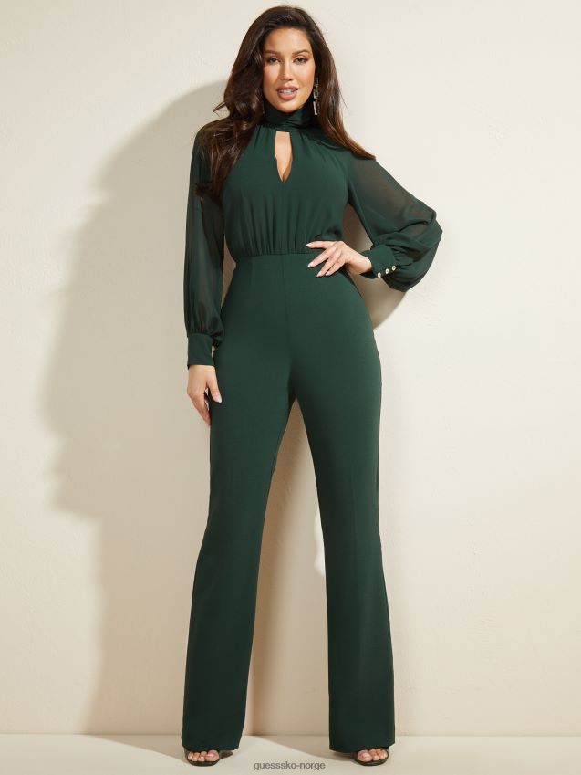Guess chenille grønn glem meg ikke jumpsuit chenille grønn kvinner F0LJ809461