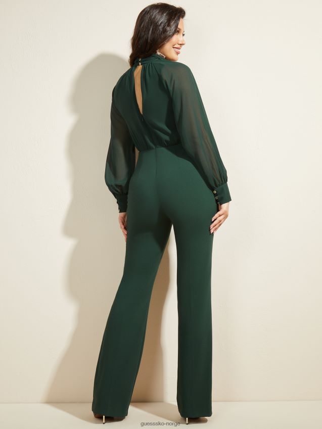 Guess chenille grønn glem meg ikke jumpsuit chenille grønn kvinner F0LJ809461