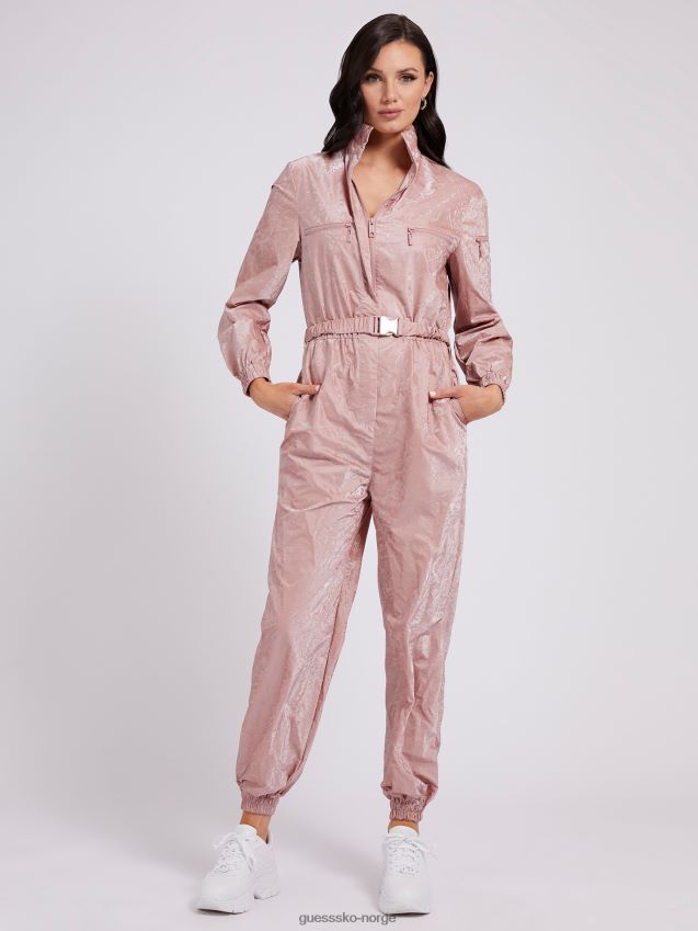 Guess lang jumpsuit lilla lilla kvinner F0LJ803670