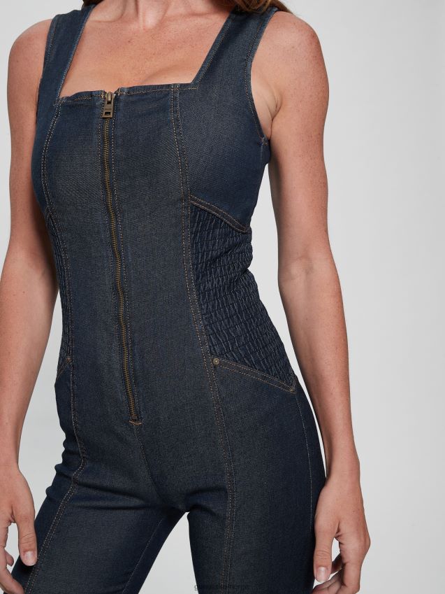 Guess tint (yel) øko hannah denim jumpsuit fargetone (gul) kvinner F0LJ809641