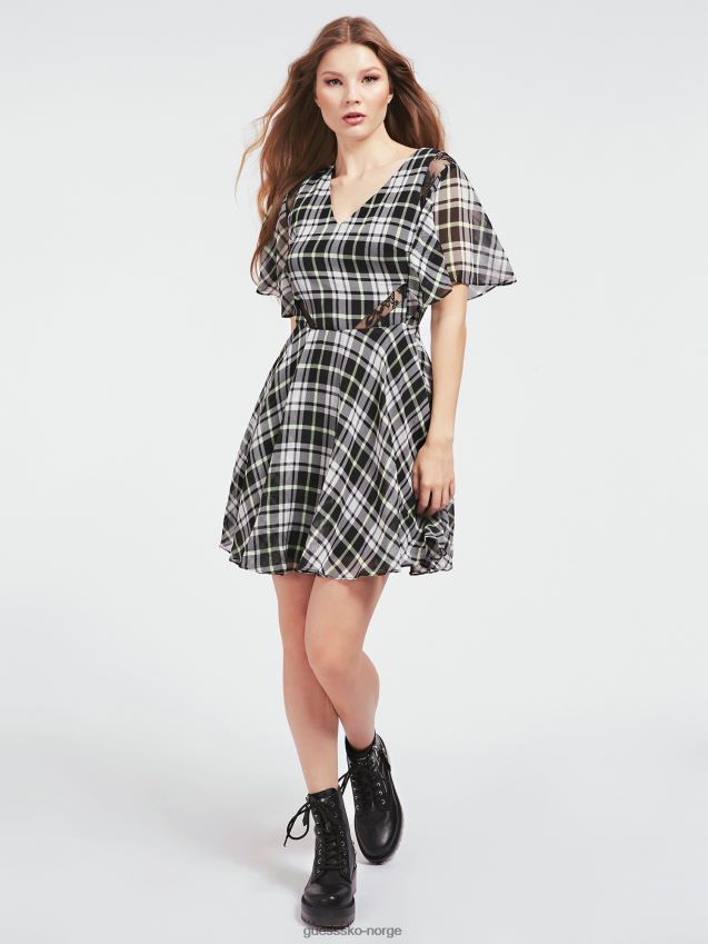 Guess a-line fit all over print kjole hvit multi hvit multi kvinner F0LJ806078