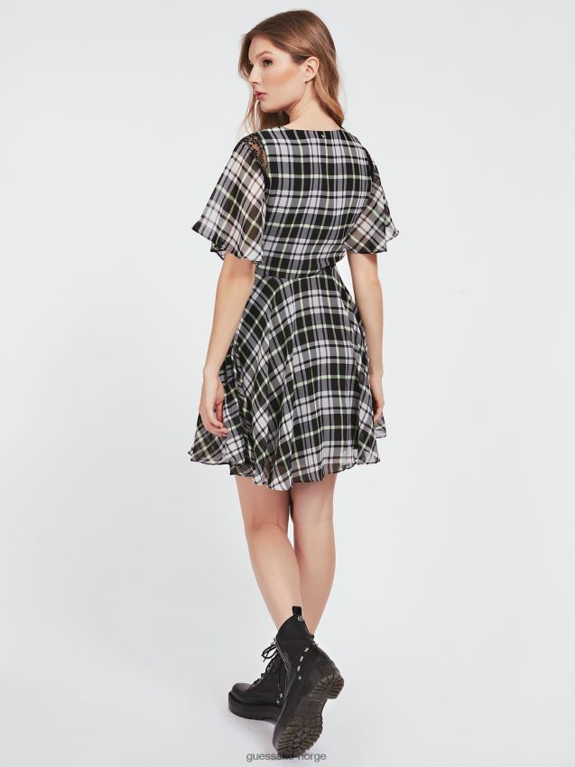 Guess a-line fit all over print kjole hvit multi hvit multi kvinner F0LJ806078