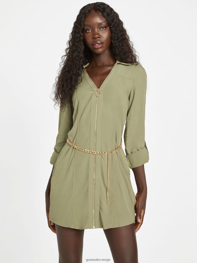 Guess abelina challis skjortekjole isle wash 32'' isle wash 32'' kvinner F0LJ807242