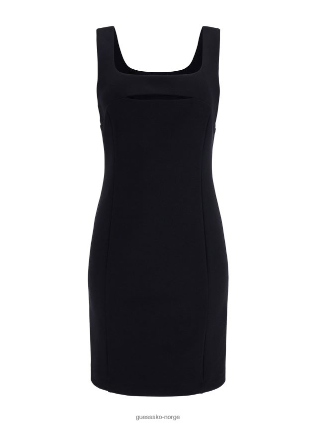 Guess blå marciano utskåret kjole foran blå kvinner F0LJ803869