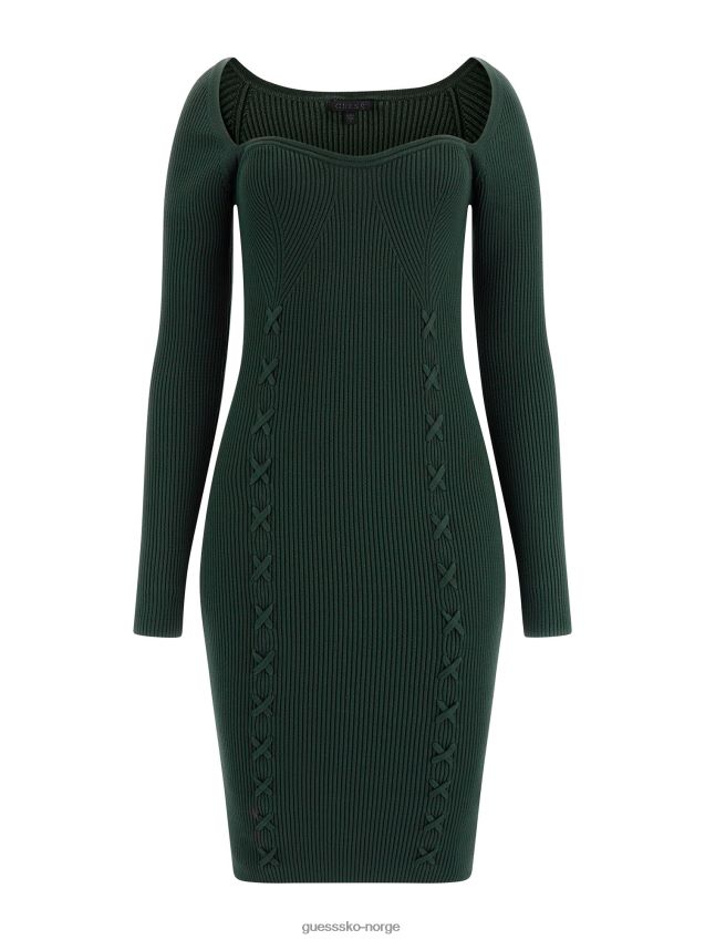 Guess bodycon genser kjole grønn grønn kvinner F0LJ803668