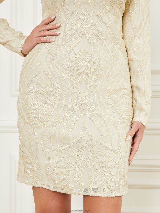 Guess brølende paljetter kjole sandstrand multi sandstrand multi kvinner F0LJ809759