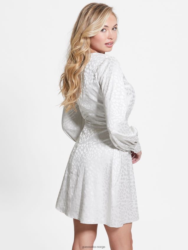 Guess brielle leopardkjole dempet stein multi dempet stein multi kvinner F0LJ809583