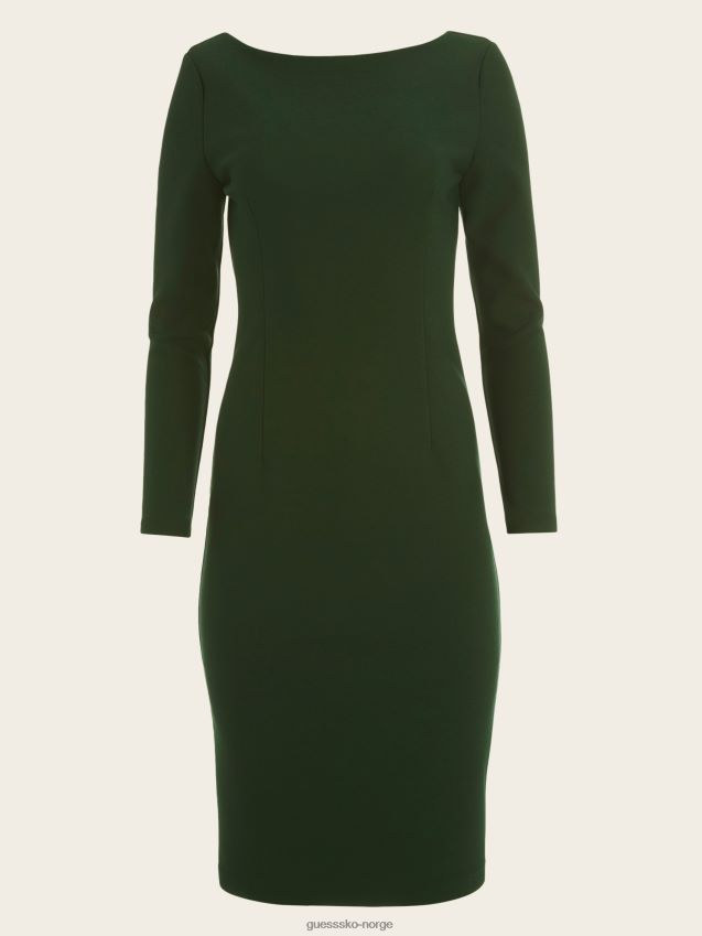 Guess chenille grønn mimi blyantkjole chenille grønn kvinner F0LJ809752