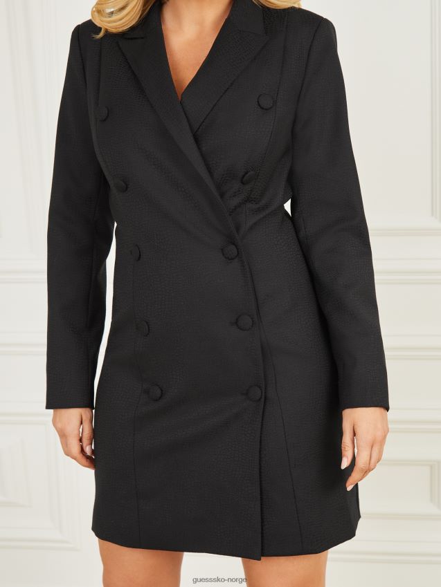Guess diana kjole kulsort kulsvart kvinner F0LJ809651