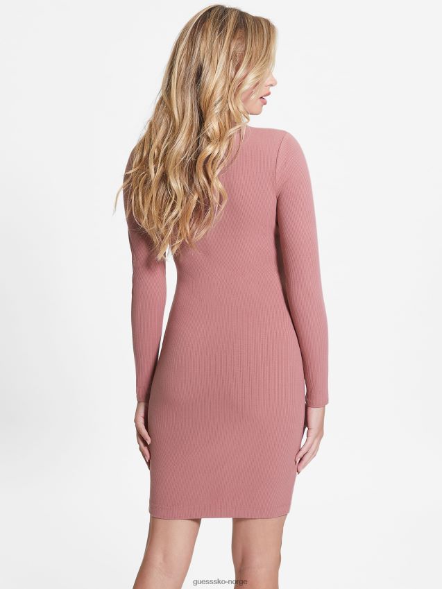Guess eco lana cutout kjole antikk lilla antikk lilla kvinner F0LJ809645