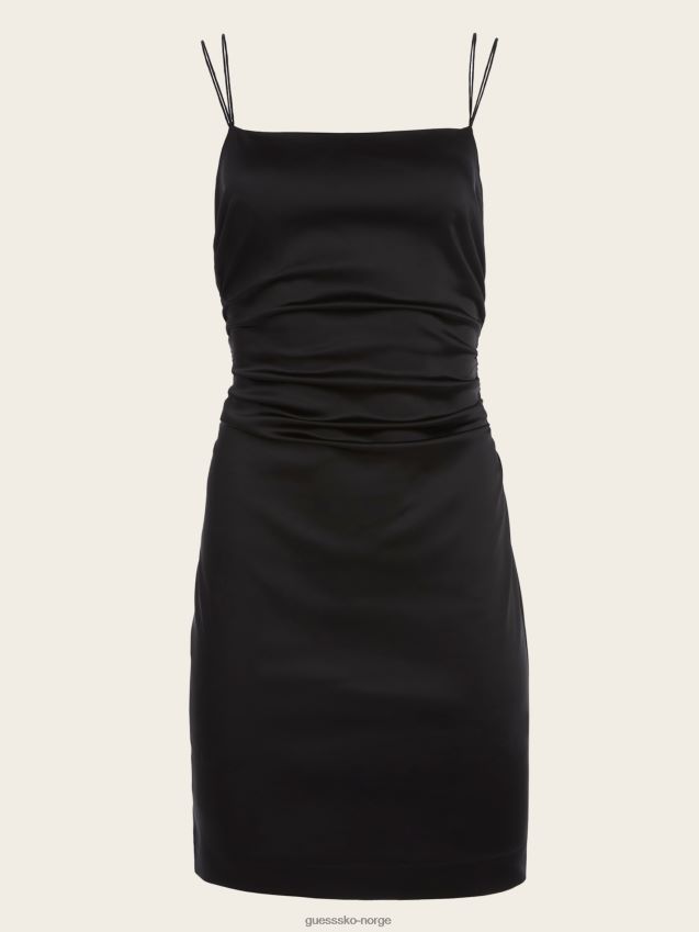 Guess ermina satengkjole kulsort kulsvart kvinner F0LJ809711