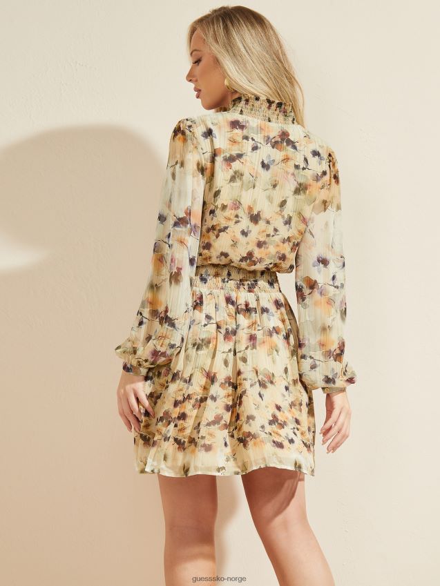 Guess floral blush print floral blush kjole floral blush print kvinner F0LJ809730