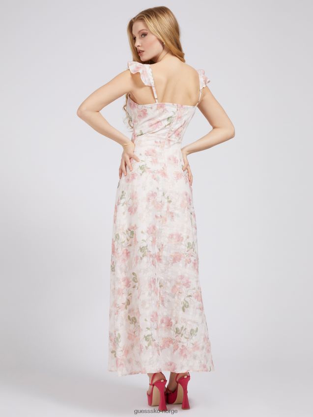 Guess floral fantasi floral print kjole blomsterfantasi kvinner F0LJ806352