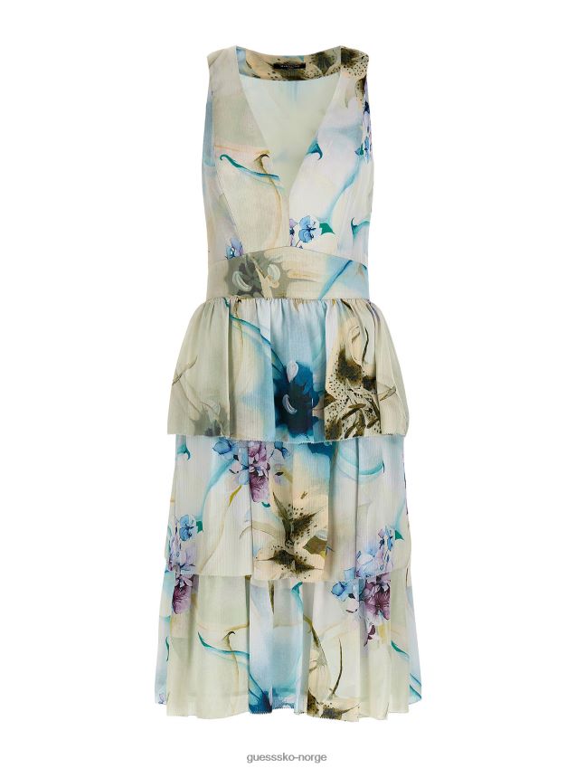 Guess floral fantasy marciano kjole med hele print blomsterfantasi kvinner F0LJ803298