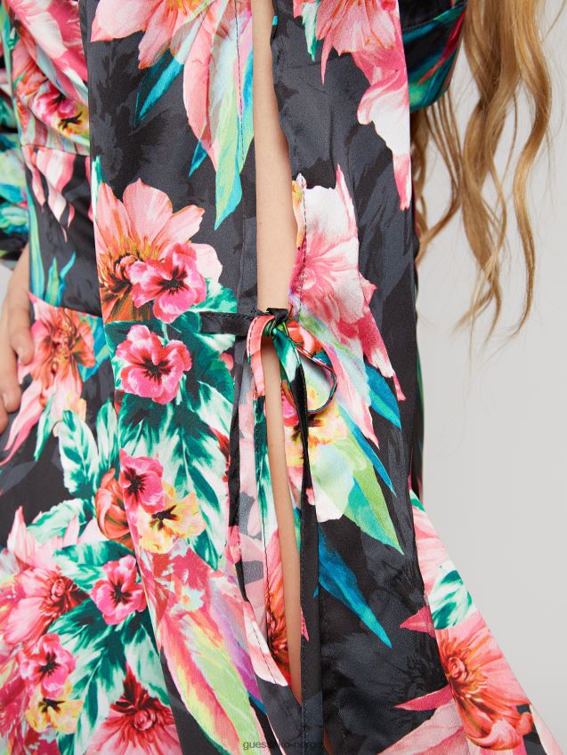 Guess floral print kjole floral fantasy blomsterfantasi kvinner F0LJ806023