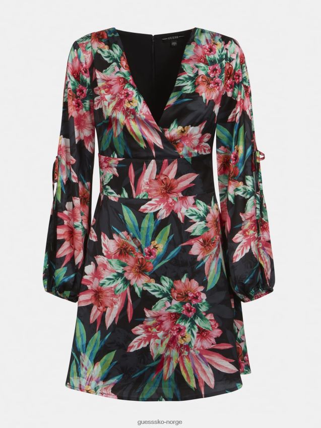 Guess floral print kjole floral fantasy blomsterfantasi kvinner F0LJ806023
