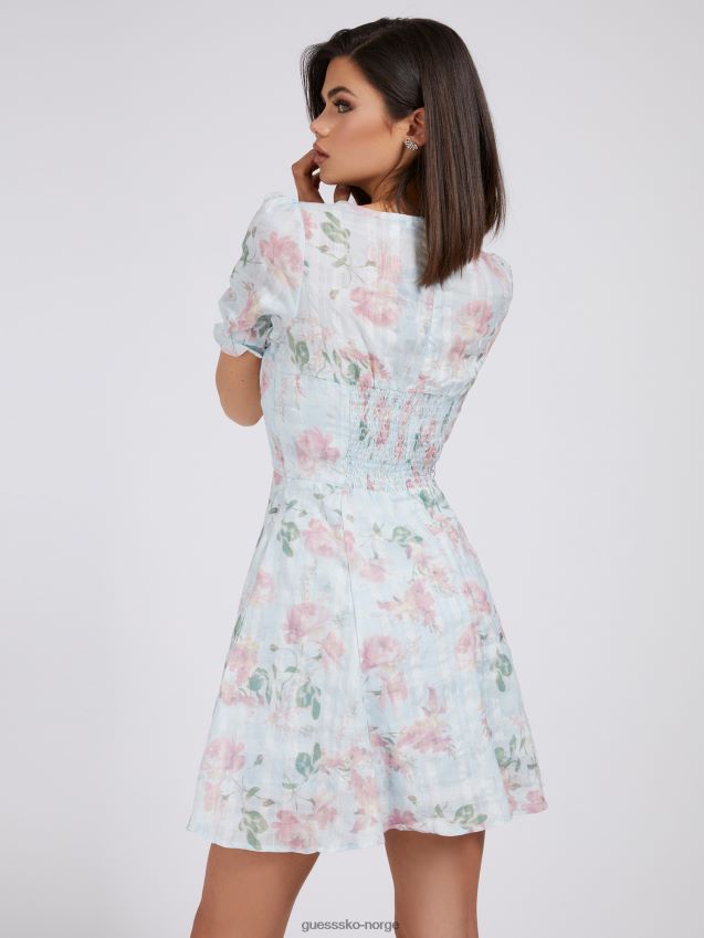 Guess floral print kjole floral fantasy blomsterfantasi kvinner F0LJ806198