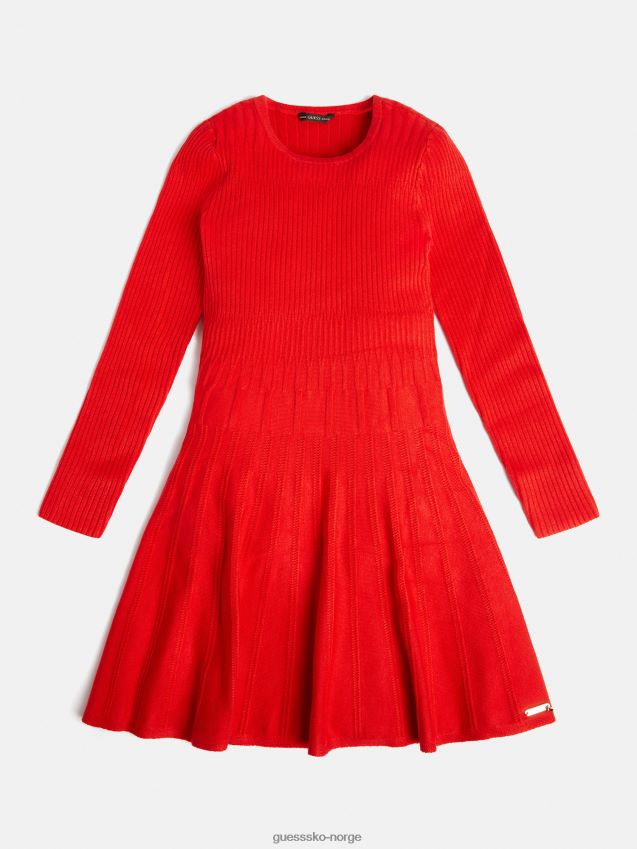 Guess genser kjole rød rød kvinner F0LJ802167