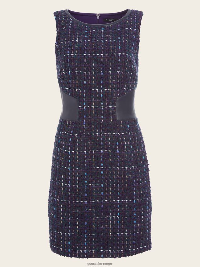 Guess hemmelig tweed blyantkjole satellitt lilla multi satellitt lilla multi kvinner F0LJ809513