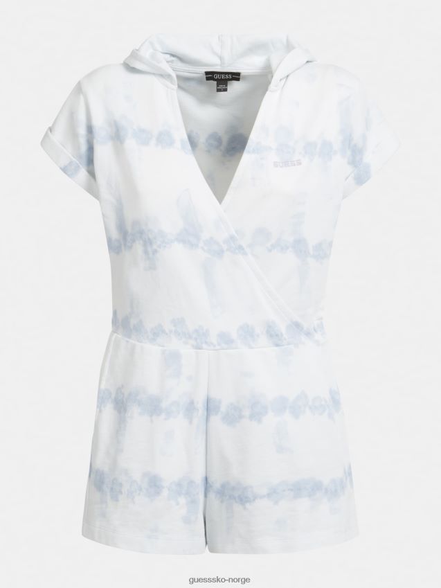 Guess hvit multi tie-dye kort jumpsuit hvit multi kvinner F0LJ805899