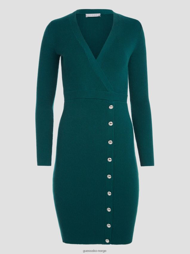 Guess øko alexandra genser kjole kongelig blågrønn kongelig blågrønn kvinner F0LJ809307
