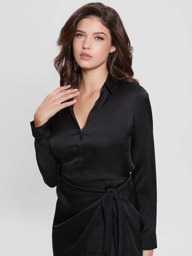 Guess øko alya kjole kulsort kulsvart kvinner F0LJ809157