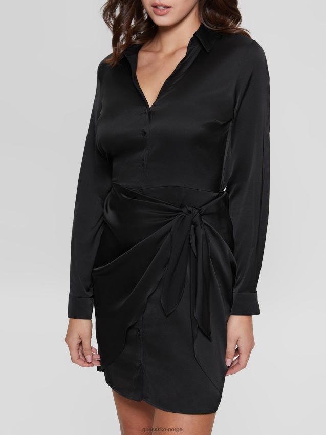 Guess øko alya kjole kulsort kulsvart kvinner F0LJ809157