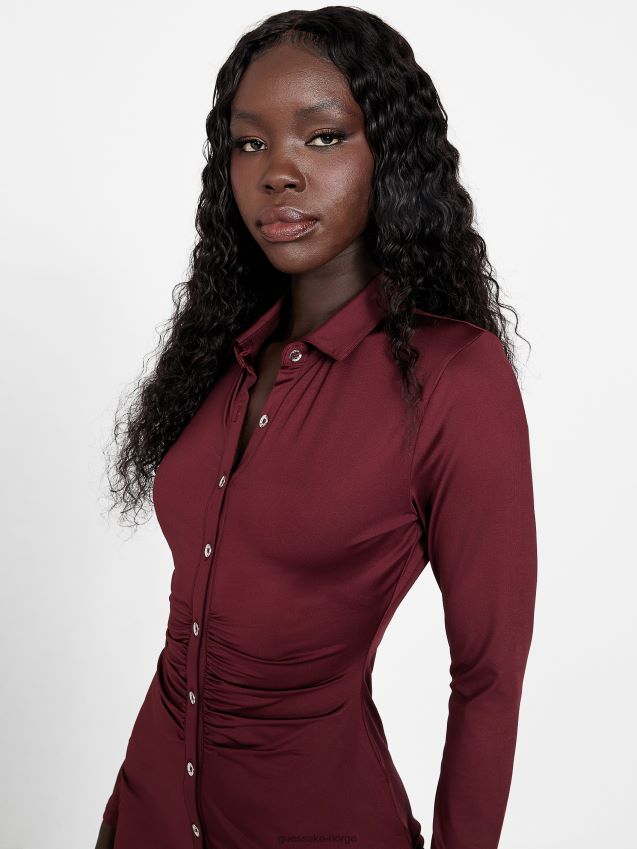 Guess landry slinky kjole mystisk vin mystisk vin kvinner F0LJ807205