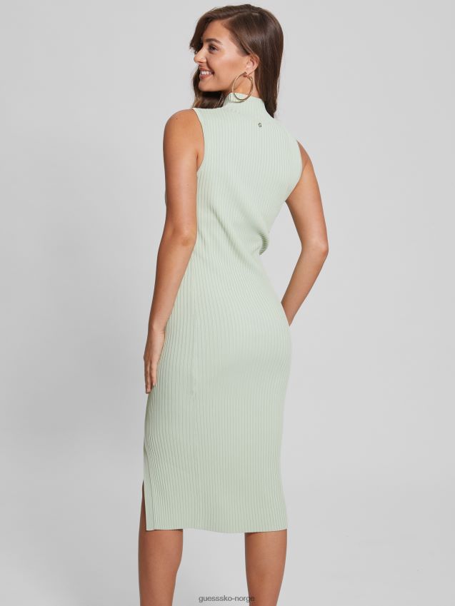 Guess louise genser kjole disig grønn disig grønn kvinner F0LJ809477