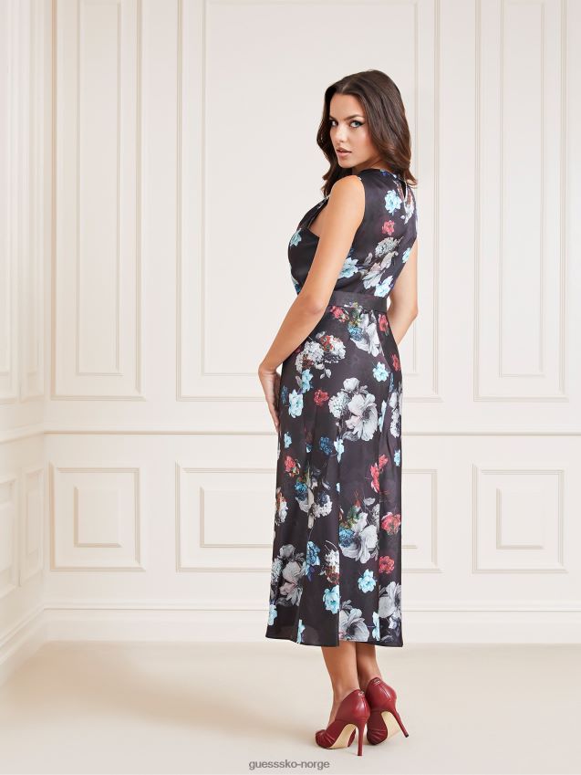 Guess marciano floral print kjole floral fantasy blomsterfantasi kvinner F0LJ803862