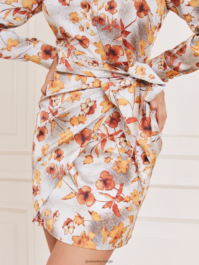 Guess marciano floral print kjole floral fantasy blomsterfantasi kvinner F0LJ803913
