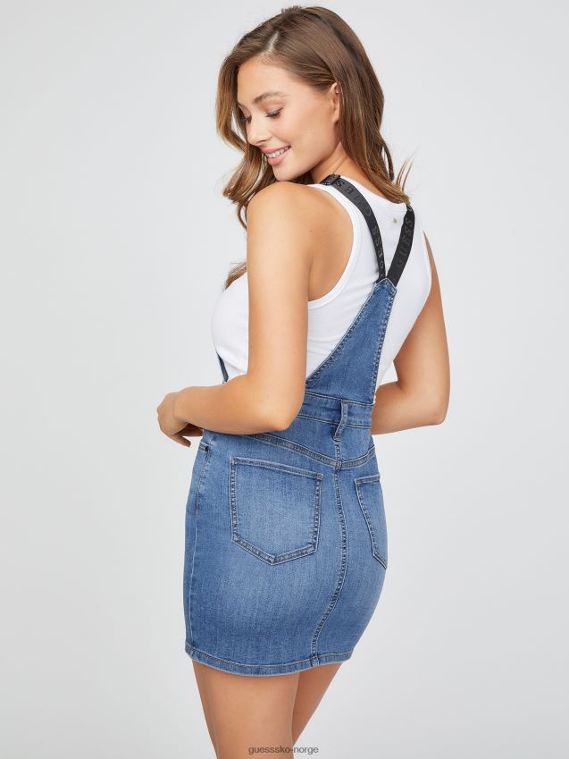 Guess medium vask lulah denim skjørt middels vask kvinner F0LJ807257