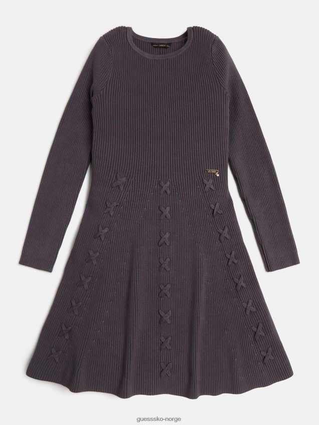 Guess midi genser kjole grå grå kvinner F0LJ802022