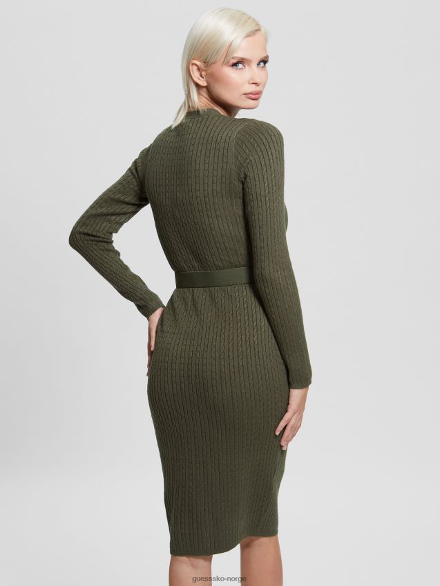 Guess nifs skog øko lena cardigan kjole skummel skog kvinner F0LJ809470